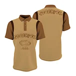 Hand-painted rugby polo shirt